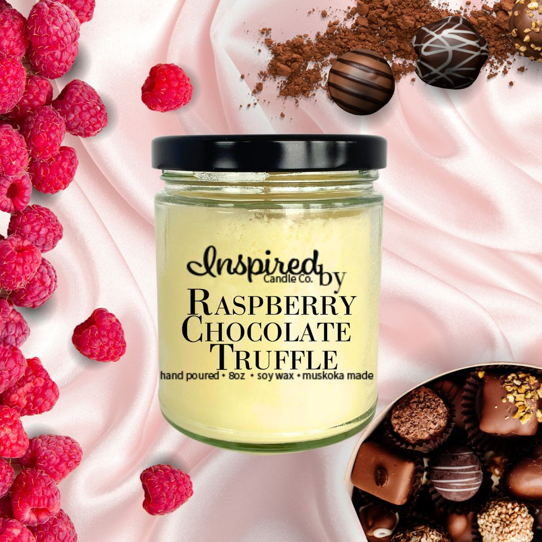 INSPIREDby Raspberry Chocolate Truffle Candle