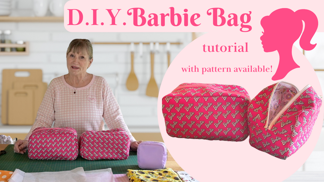 Zippered Fabric Bag Pattern (digital download)